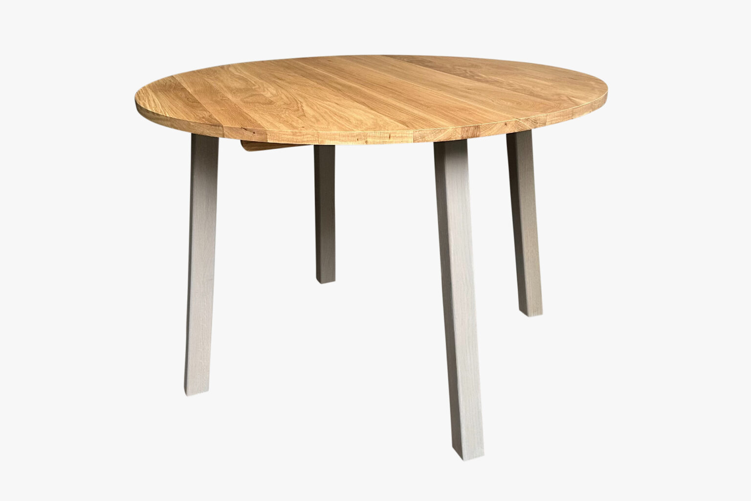 Record 65 - solid oak round coffee table