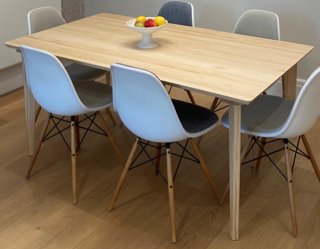 bespoke pine dining room table