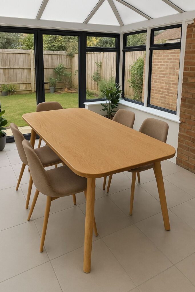 Solid wood dining table - tablemaker uk