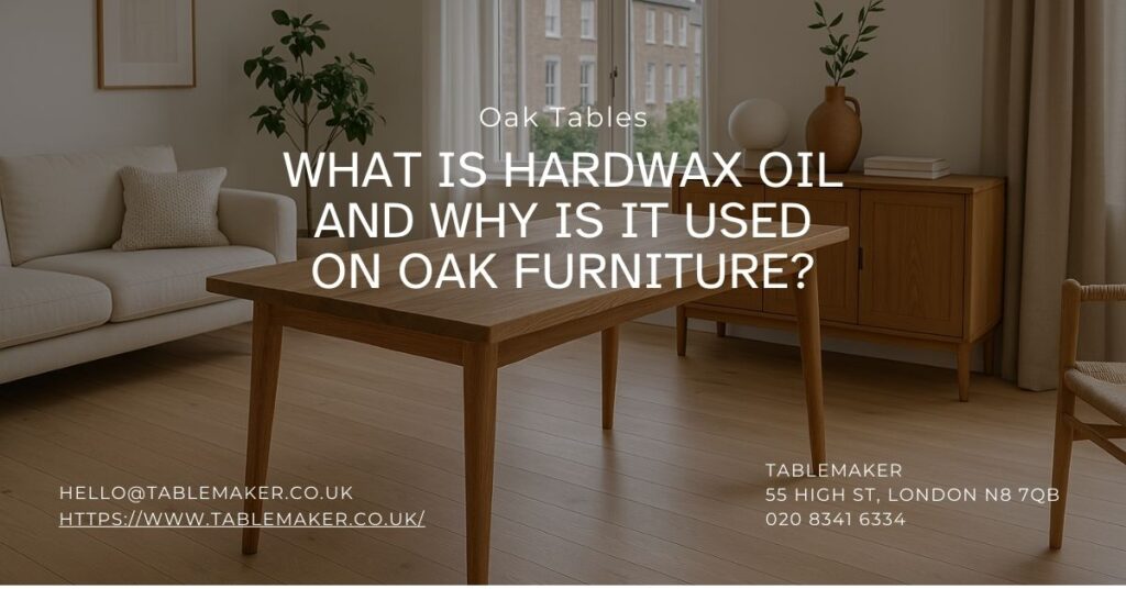 What Is Hardwax Oil and Why Is It Used on Oak Furniture - Tablemaker