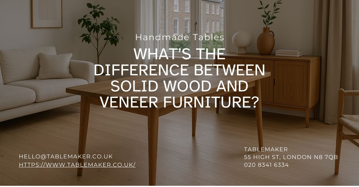 What’s the Difference Between Solid Wood and Veneer Furniture - Tablemaker