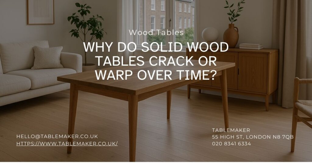 Why Do Solid Wood Tables Crack or Warp Over Time - Tablemaker