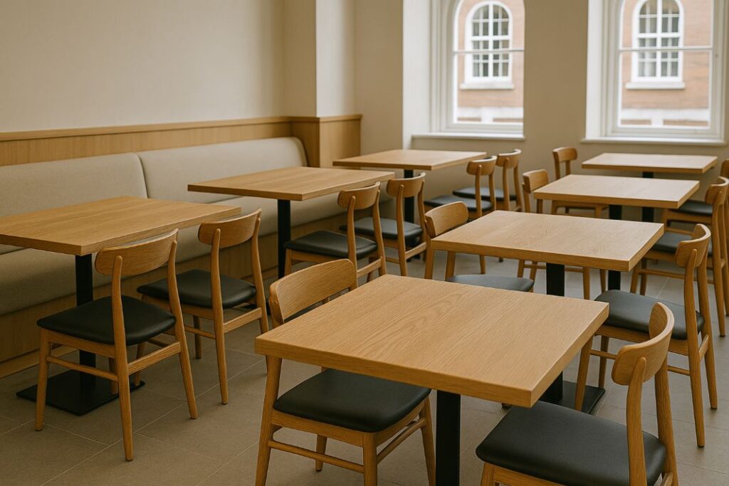 custom tables for british restaurants - Tablemaker