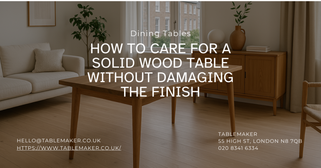 Solid wood table care blog thumbnail