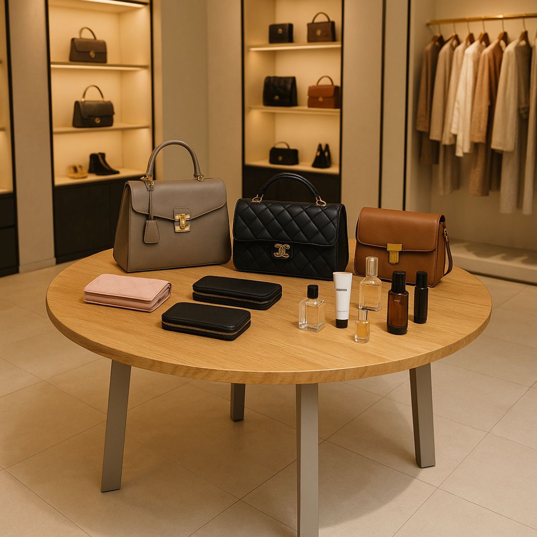 Round retail display tables for shops - Tablemaker