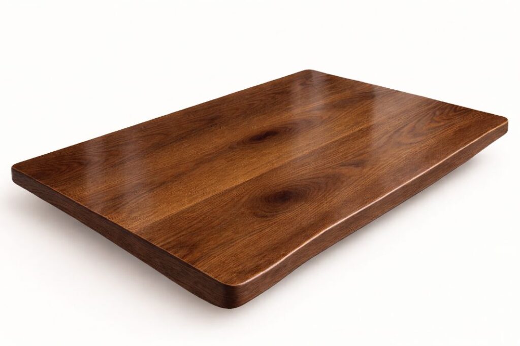 AI photo - dark oak Yo-Yo custom desk top