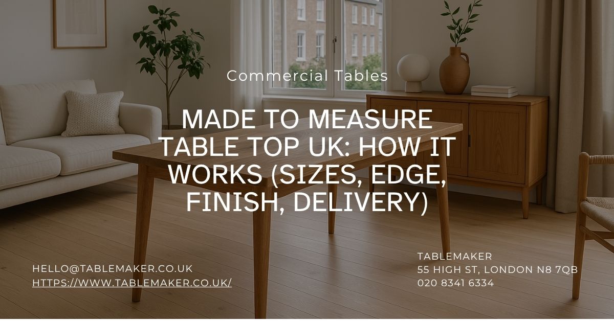 Made to Measure Table Top UK How It Works (Sizes, Edge, Finish, Delivery)-Tablemaker