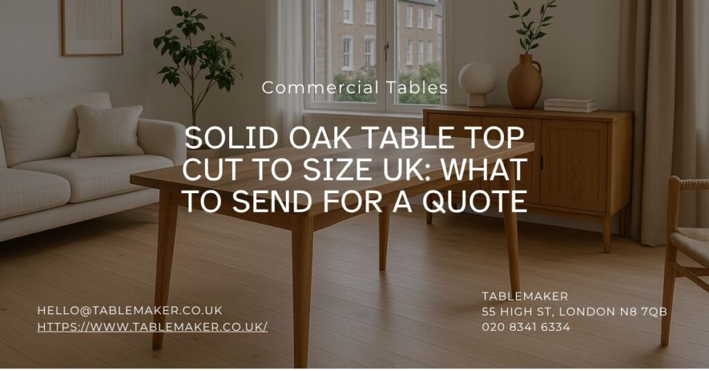 Solid Oak Table Top Cut to Size UK What to Send for a Quote-Tablemaker