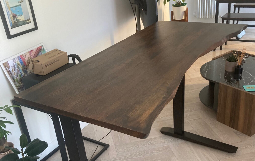Live Edge Sit Stand Desk Top