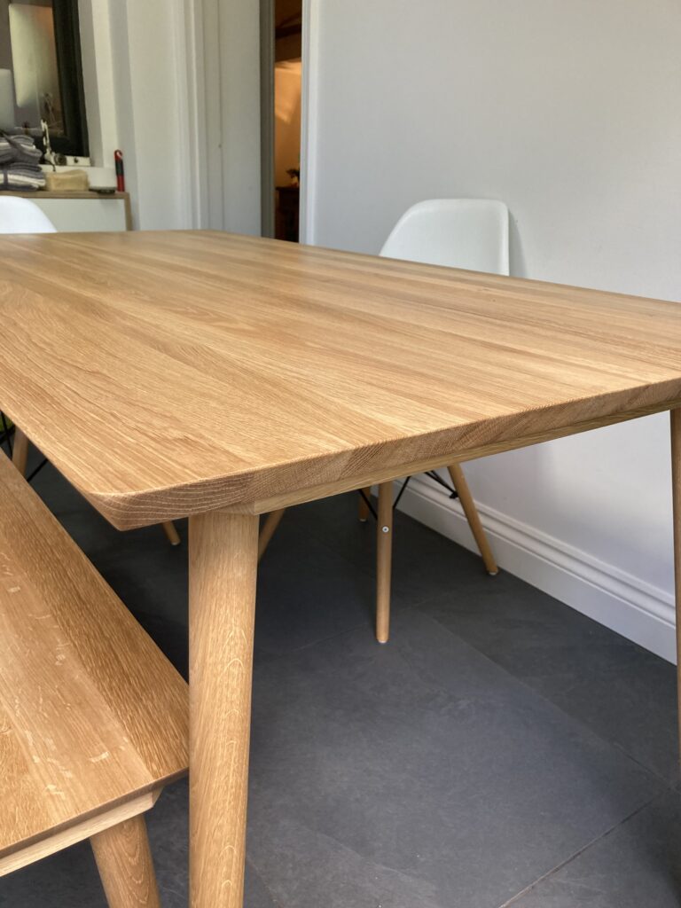 Custom table project - mid-century modern table 1