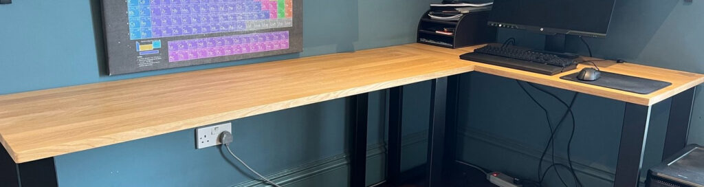 L Shaped Desk Top by Tablemaker