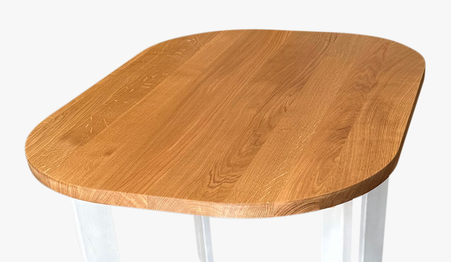 Race Track Shaped Table Top by Tablemaker